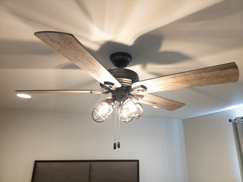 ceiling fan installed in moorhead home